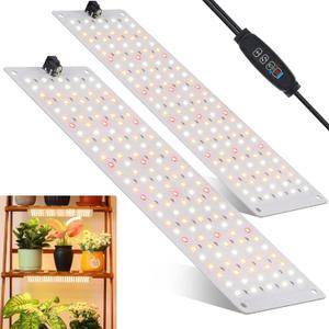 LBW Grow Light, Full Spectrum 270 LED Growing Lamp with Auto On/Off Timer 4/8/12H, 3 Lighting Modes, 10 Dimmable Levels, Suitable for Indoor Plants, 2 Pack