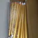 24 Pcs Flameless LED Taper Candles Battery Operated Candles 8.58'', 9.69'', 10.98'', 12.91'', 12.8'' Flameless Candlesticks Flickering for Halloween Christmas Church Wedding(Golden)