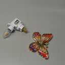 Hohean Butterfly Night Light, LED Butterfly Night Light Plug into Wall, Manual On/Off Switch, Monarch with Gold Trim Decorative, Energy Saving, 360 Swivel Plug, Girl Bedroom Bathroom Hallway(Orange)