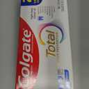 Colgate Total Whitening Toothpaste Paste, 5.1 oz, 2 Pack, Fluoride Antibacterial for Plaque, Gingivitis, Sensitivity, Stain Removal, Clinically Proven, Mint