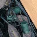 Brightown Outdoor Christmas Lights, 100 Ft C9 LED Commercial String Lights with Warm White Strawberry C9 Bulbs, Waterproof Connectable UL Certified C9 Lights for Indoor Home Yard Xmas Tree Decor