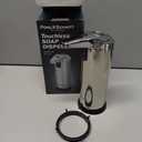 POHL SCHMITT Premium Automatic Soap Dispenser Touchless Battery Operated Soap Dispenser Bathroom, 3 Adjustment Levels, Waterproof and Leakproof, Stainless Steel, for Bathroom, Kitchen, Office and More