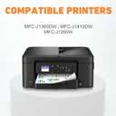 hehua LC501XL Ink Cartridges LC501 Series Inks (5-Pack,2,000 Pages) Compatible for Brother LC501XL Ink Cartridge LC501 XL for Brother Work Smart 1360 MFC-J1360DW Ink Cartridges MFC-J1410DW MFC-J1260W