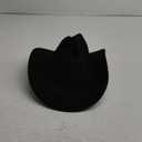 Women Men Classic-Western-Cowboy-Hat - Wide Brim Western Cowboy Cowgirl Hat Fedora Hats(Size:M) (Black)