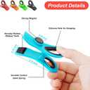 2 x 12 Pack Chip Clips Bag Clips, Magnetic Bag Clip for Food Storage Heavy Duty, Plastic Food Clip for Chips, Snack, Kitchen, Refrigerator, Garden, Sewing, Fabric, Clothes Pins