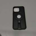 Butaiga for iPhone 15 Pro Max Leather Case with Stand, Anti-Slip Grip Ring, Fits for MagSafe (Black, iPhone 15 Pro Max)