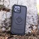 Rokform Rugged Case Compatible with iPhone 16 Pro, Magnetic Cover (Black)