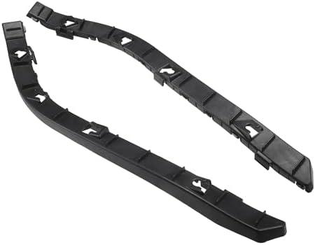 INFINAUTO Bumper Support Bracket, Left and Right Side Rear Bumper Retainer Bracket Hold Mount No.866131R000/866141R000 for Hyundai Accent 2012-2017 ABS Plastic Black, 1 Pair
