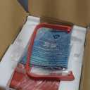 EUHOMY Countertop Ice Maker Machine with Handle, 26lbs Per Day, 9 Ice Cubes Ready in 6 Mins, Auto-Cleaning Portable Ice Maker with Basket and Scoop, for Home/Kitchen/Camping/RV (Red)