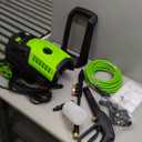 Pressure Cleaner 5000 PSI 4.0GPM Portable Power Cleaner with 4 QC Nozzles, 500ML Foam Cannon for Cars/Fences/Driveways/Home/Patios Cleaning, Green