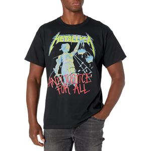 Metallica Mens Justice for All T-Shirt (3X-Large, Black)