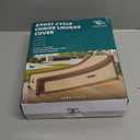 76 inch Chaise Lounge Cover Waterproof, Patio Chaise Lounge Cover for Outside, Outdoor Furniture Lounge Chair Cover for Anti-UV, Rip Resistant, Water Resistant, Small, 1 Pack, Brown