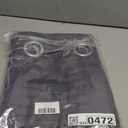 NICETOWN 100% Blackout Short Curtains with Black Liners, 2 Panels, 37" W by 40" L, Greyish Purple, Thermal Insulated Full Blackout 2-Layer Lined Drapes, Energy Efficiency Window Drapes for Bedroom