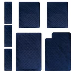 Babvl Ferret Cage Washable Liner Set for Ferret Nation & Critter Nation Cage,Waterproof Ferret Cage Accessories for Small Animals Ferret Rat Chinchilla Hedgehog, Double Unit Combo (Blue)