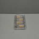 Ascher Dimmable Vintage LED Edison Bulbs, 6W, Equivalent 60W, 700 Lumens, 80+ CRI,Warm White 2700K, ST58 Antique LED Filament Bulbs, E26 Medium Base, Clear Glass, Pack of 4