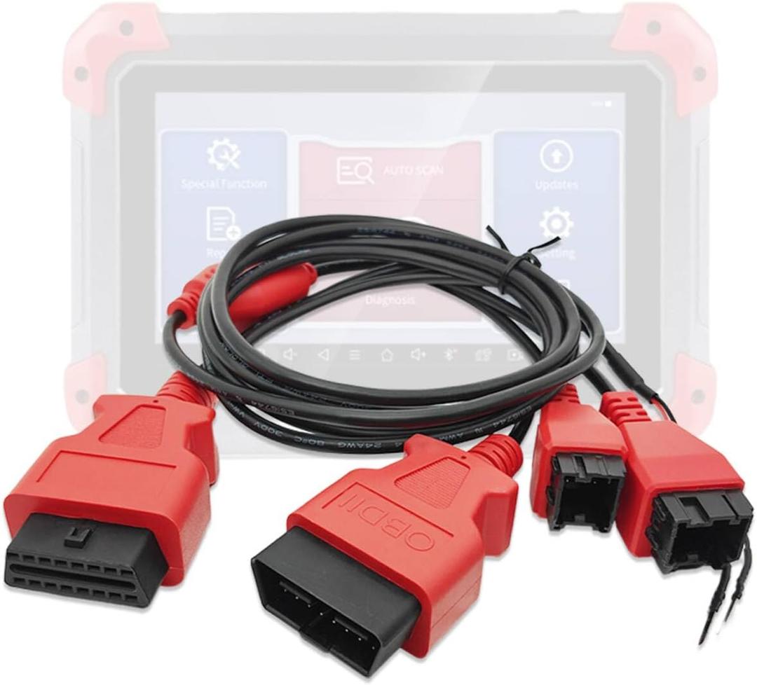 12+8 Cable Adapter for Chrysler, Security Bypass OBD2 SGW Adaptor for FCA 12 8 Connector, Compatible with IK618/D7/D7S/D7W/D8/D8S/D8BT/D8W/D9/D9S/D9 PRO/D9S PRO/X100 PAD3 Diagnostic Scan Tools