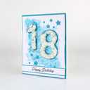 Briartw 12pcs Clear Plastic 3D Shaker Covers with Cutting Dies for Shaker Card Making,0.32" Height Number 1 Shaker Blisters Can Fill Glitter,Confetti for Birthdays,Anniversaries,Holiday Wishes