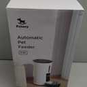 Petory Timed Automatic Cat Feeders - 4L Programable Dry Food Dispenser for Cats and Small Medium Dogs 6 Meals with Desiccant Bag Dual Power Supply 10S Voice Recorder (White)