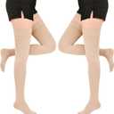 Compression Stockings for Women & Men, 20-30mmHg Thigh High Compression Socks for Varicose Veins, Swelling, Pregnant