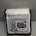 ULTICOR Reclining Loveseat Slipcover, 48" - 65" L, 6-Piece Jacquared Stretch Loveseat Reclining Sofa Covers, 2 seat Loveseat Recliner Cover, Thick, Soft, Washable (Style 3) (Ivory)