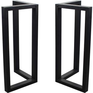 MBQQ 2 Pcs V Shape Table Legs - Heavy Duty Metal, Dining Table & DIY Iron Bench Legs (H28"xW17.7")