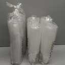 100 Pack - 16 oz Clear Plastic Cups with Lids and Straws, Sturdy & Food Safe Iced Coffee Cups with lids, Disposable Plastic Smoothie Cups for Cold Drinks