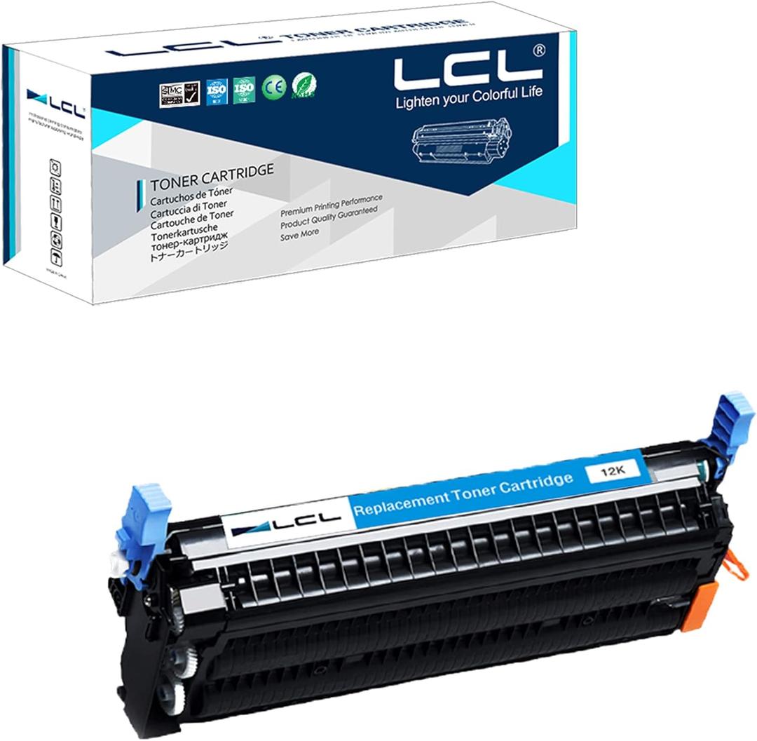 LCL Remanufactured Toner Cartridge Replacement for HP 645A C9731A 5500 5500n 5500dn 5500dtn 5500hdn 5550 5550n 5550dn 5550dtn 5550hdn (1-Pack Cyan) (High-Yield)