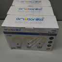 3 x Emotionlite Dusk to Dawn Sensor Light Bulbs Outdoor, Warm White LED Bulbs, 60 Watt Equivalent, Automatic On/Off, Garage, Hallway, Basement, A19 Size, 9W, E26 Medium Base, 3 Pack