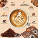 Organic Instant Mushroom Coffee With Organic Arabica & 6 Adaptogenic Mushrooms (Lions Mane, Turkey Tail, Cordyceps & Others To Enhance Digestion, Energy, Focus, Immune Support (30 Servings-180g) (6.35 Ounce (Pack of 1))