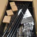 NEWBULIG 4-Tier Wire Storage Shelves, 200 lbs Heavy Duty Steel Rack, Black, 23.2" W x 13.4" D x 47.2" H