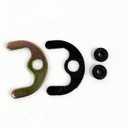 2 x BELZ Faucet Repair Kit, 4-Pack Rubber Washers with Horseshoe Gasket, Replacement Seals for Bathroom Sink Kitchen Faucet, Leak-Proof Washer Set for Plumbing Repair