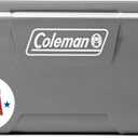 Coleman Classic Series Insulated Portable Wheeled Cooler, Leak-Resistant Outdoor Hard Cooler Keeps Ice up to 5 Days, 100-Quart (Rock Grey)