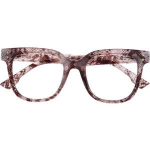 miyya Blue Light Glasses for Women & Men  Oversized UV & Blue Light Blocker Chunky Frames, Stylish Eyewear Accessories (Snake Print Grey (Transparent))