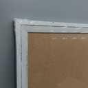 DOLLAR BOSS White Cork Board for Wall - 24 X 18 Inches, Rustic Wooden Frame Bulletin Board, Decorative Hanging Pin Board for Office & Home Decor