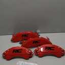 Rough Country Brake Caliper Covers for Toyota Tacoma (2024-2025) TRD Sport/TRD Off Road/Limited/TRD Pro - Red Corrosion Resistant Finish, Aluminum Front & Rear Brake Caliper Cover (Set of 4)