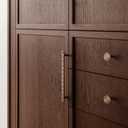 Goo-Ki 1.1''(28 mm) Dia Luxurious & Sturdy Zinc Alloy Cabinet Knobs,Antique Brass Drawer Pulls for Kitchen,Drawer,Cupboard & Wardrobe,6 Pack (1.1'' Dia Single Hole Center)