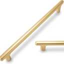 10 Pack 7-1/2 inch(192mm) Brushed Brass Kitchen Cabinet Handles Cabinet Pulls Gold Drawer Pulls Dresser Handles