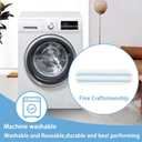 5 Pack Reusable Mop Pads Compatible with Vileda H2Pro Flat Mop, Machine Washable Microfiber Mop Refills, Replacement Heads for Vileda H2Pro Mop System