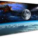 XXM WallArt FC2575 Space View From Earth Canvas Wall Art Landscape Modern Decor Abstract Canvas for Living Room Bedroom Kitchen Home and Office Wall Decor