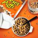 REESES PUFFS Chocolatey Peanut Butter Cereal, Kid Breakfast Cereal, Giant Size, 29 oz (EXP 01/17/26)