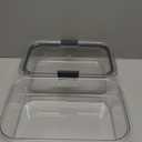 Rubbermaid Brilliance Glass Food Storage Containers, 8 Cup, Set of 2, BPA-Free, Leak-Proof, Clear