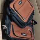 Travel Select Amsterdam Softside Expandable Rolling Luggage Set, 2-Piece Upright Suitcases with 2-Wheel Design, Lightweight Durable Polyester, Orange