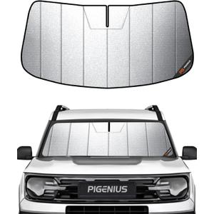 Windshield Sunshade for Ford Bronco Sport 2021-2025 Front Window Sun Shade - HyperShield (Flash Silver(HyperShield))