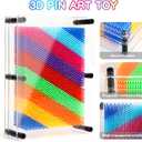 3D Pin Art Sensory Toys for Kids 5-7, Pin Art Board Impression Sensory Toys for Kids with Autism, Autism Gifts for Autistic Children Age 3, 4, 5, 6, 7, 8, 9, 10+ Years Old Boys Girls