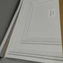 Noooza 2ft x 2ft Drop Ceiling Tiles, White Icon Relief Ceiling Tiles 24 x 24in.Waterproof, Washable and Fire-Rated - Reusable - High-Grade PVC to Prevent Breakage Cover 48 Sq. Ft, Pack of 12 Tiles
