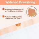 2 x 26" L x 23" W 40-Pcs Cat Litter Bags, Robot 4 & 3 Cat Litter Box Bags,for cumrige Automatic Litters Box Bagss, Self Cleaning Litter Boxe, with Drawstring kitty Cat Litters Bags (20 Count (Pack of 2))