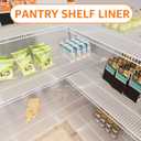 Pantry Shelf Liners for Wire Shelving: 13 Inch Wide Clear Waterproof Shelves Liner - Easy to Cut Translucent 1.2 mm Thick Plastic Metal Rack Mat for Drawer 13" W x 120" L