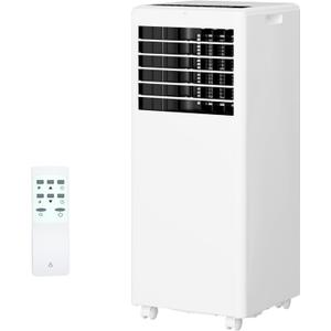 8000 BTU Portable Air Conditioner, Quiet AC Unit for Bedroom w/Remote Control & 24H Timer, 3 in-1 Air Conditioner with Fan & Dehumidifier, Ideal Portable AC for Room up to 350 sq.ft.(15x20 ft)