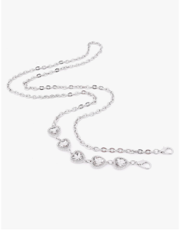 Naimo Rhinestone Bag Chain Extender Purse Chain Strap Crystal Handbag Chains Replacement Metal Chain Bag Accessories