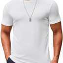 COOFANDY Men's T Shirt Short Sleeve Crew Neck T-Shirts Casual Summer Classic Basic Tees  S Size